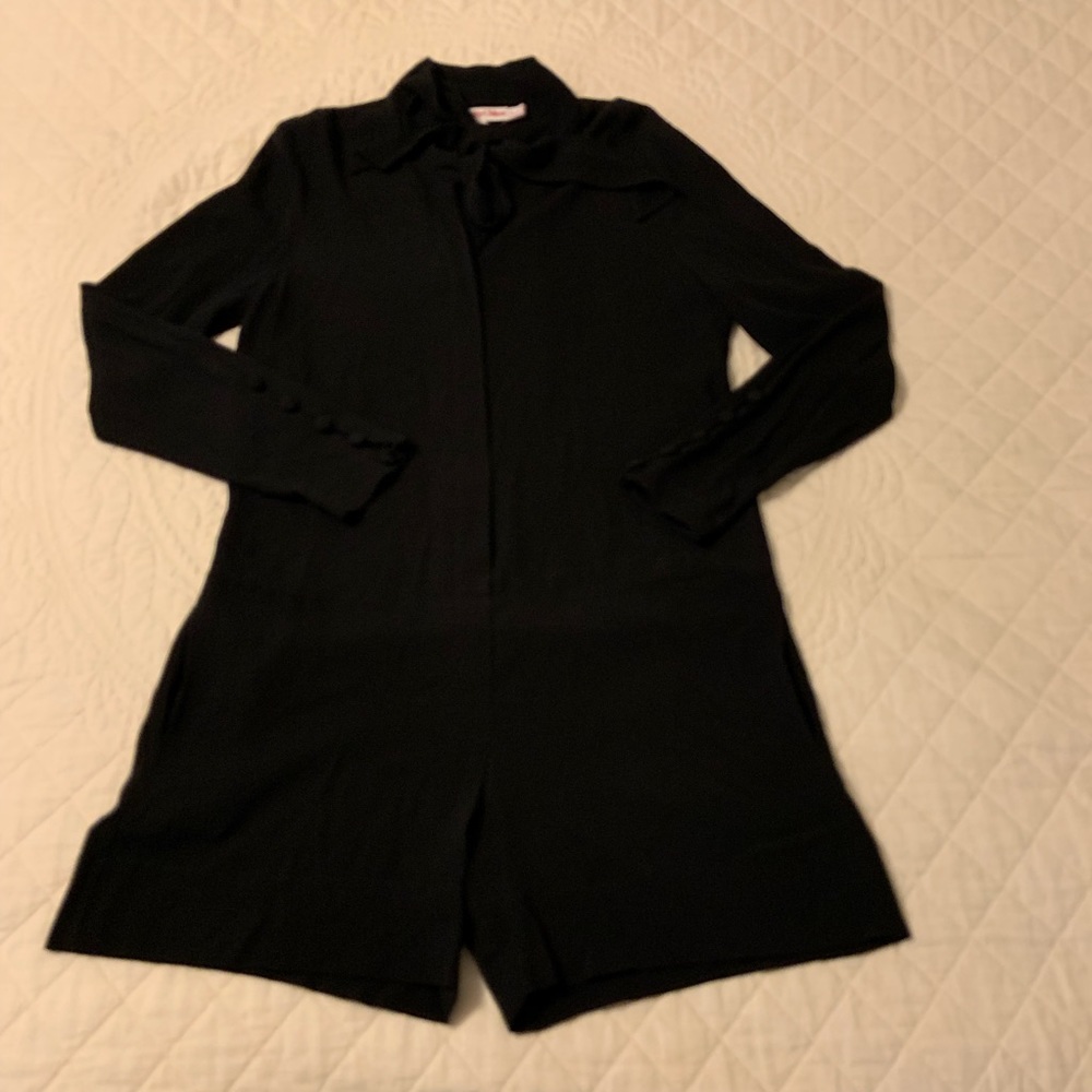 See by Chloe Stunning Black Shorts Romper LS US 4